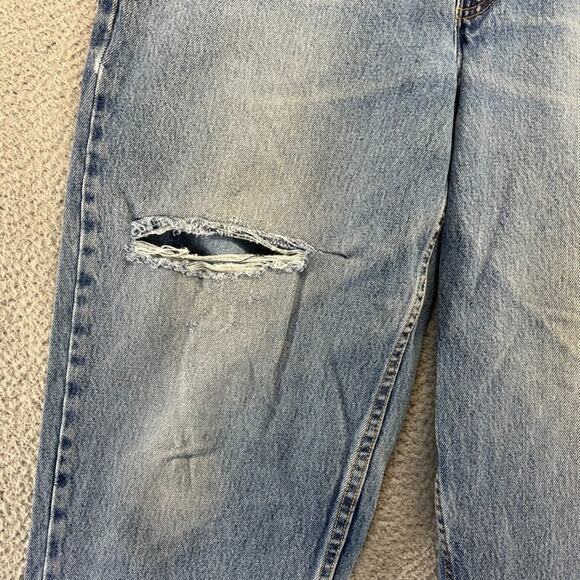 Levi's Jeans Men's 34x30 Blue Denim Straight Red Tab 560 Distressed Faded Work - Picture 4 of 15